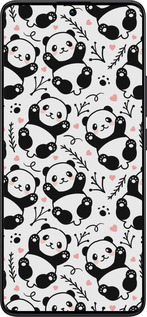 TPU чехол Панды для Xiaomi Redmi Note 13 Pro Plus 5g - 4318b-3400 изображение 