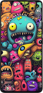 TPU чехол Cмешные монстры для Xiaomi Redmi Note 13 Pro Plus 5g - 5549b-3400 изображение 