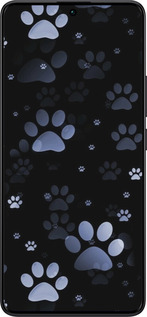 TPU чехол С синими отпечатками лап для Xiaomi Redmi Note 13 Pro Plus 5g - 6441b-3400 изображение 