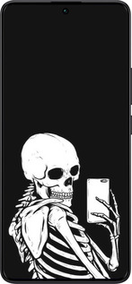 TPU чехол Скелет робить Selfie для Xiaomi Redmi Note 13 Pro Plus 5g - 6535b-3400 изображение 
