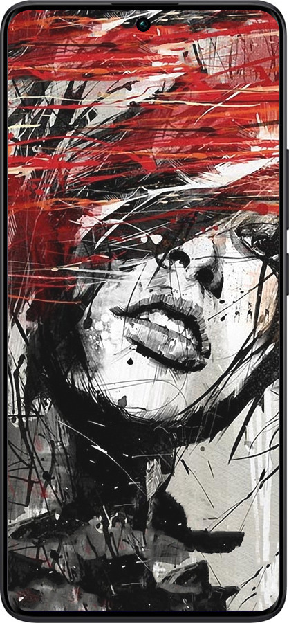 TPU чехол Лицо девушки для Xiaomi Redmi Note 13 Pro Plus 5g - 1162b-3400 изображение 