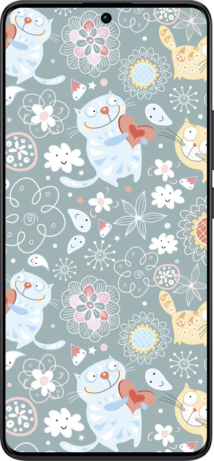 TPU чехол Котята v3 для Xiaomi Redmi Note 13 Pro Plus 5g - 1223b-3400 изображение 