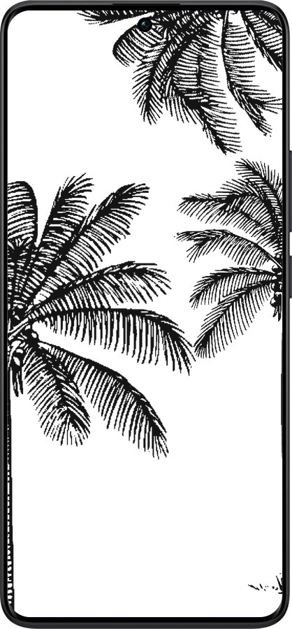 TPU чехол Пальмы1 для Xiaomi Redmi Note 13 Pro Plus 5g - 4634b-3400 изображение 