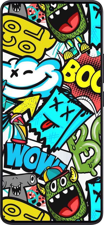 TPU чехол Стикеры v4 для Xiaomi Redmi Note 13 Pro Plus 5g - 5508b-3400 изображение 