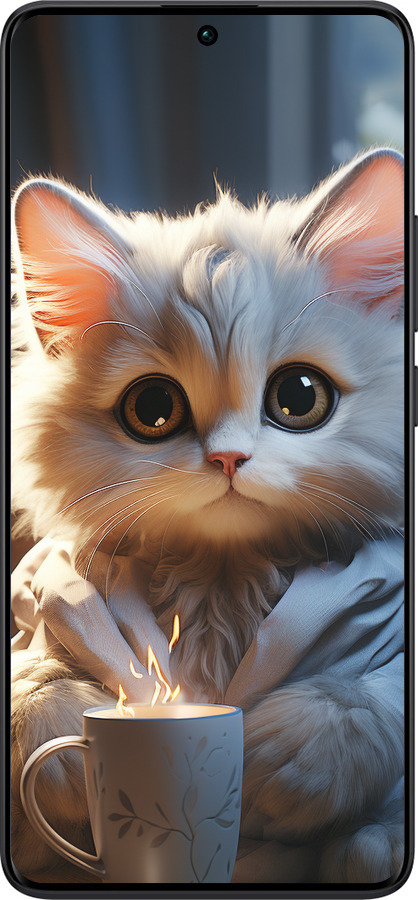 TPU чехол White cat для Xiaomi Redmi Note 13 Pro Plus 5g - 5646b-3400 изображение 
