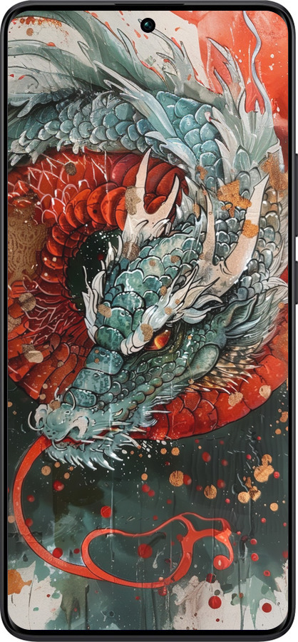 TPU чехол Стихия огня для Xiaomi Redmi Note 13 Pro Plus 5g - 6101b-3400 изображение 