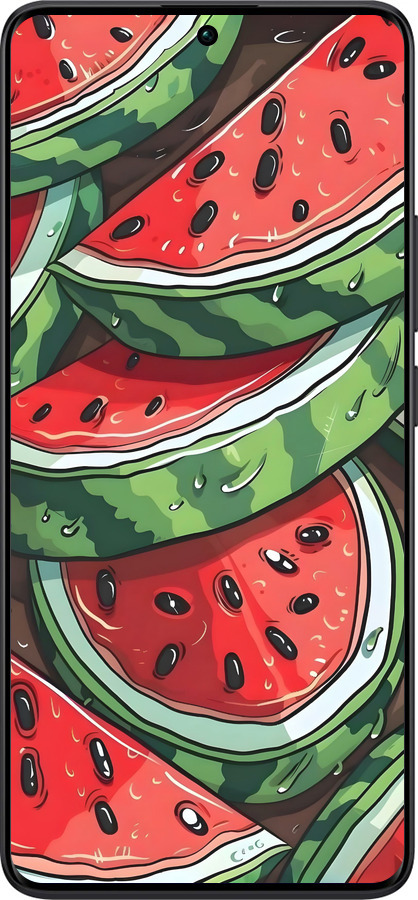 TPU чехол Арбуз для Xiaomi Redmi Note 13 Pro Plus 5g - 6315b-3400 изображение 