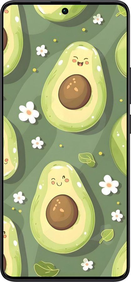 TPU чехол Авокадо для Xiaomi Redmi Note 13 Pro Plus 5g - 6380b-3400 изображение 