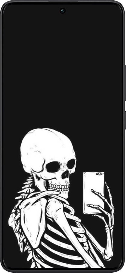 TPU чехол Скелет робить Selfie для Xiaomi Redmi Note 13 Pro Plus 5g - 6535b-3400 изображение 