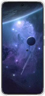 Силикон с усиленными углами чехол Планеты в синем космосе для Xiaomi Redmi Note 13 Pro Plus 5g - 171sp-3400 изображение 