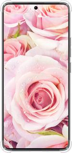 Силикон с усиленными углами чехол Розы для Xiaomi Redmi Note 13 Pro Plus 5g - 525sp-3400 изображение 
