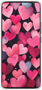 Силикон с усиленными углами чехол Сердечки 4 для Xiaomi Redmi Note 13 Pro Plus 5g - 5662sp-3400 изображение 