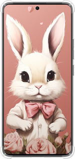 Силикон с усиленными углами чехол Зайчик для Xiaomi Redmi Note 13 Pro Plus 5g - 5669sp-3400 изображение 