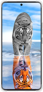 Силикон с усиленными углами чехол Тигр для Xiaomi Redmi Note 13 Pro Plus 5g - 6016sp-3400 изображение 