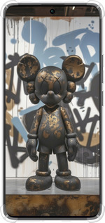 Силикон с усиленными углами чехол Bronze kaws v2 для Xiaomi Redmi Note 13 Pro Plus 5g - 6098sp-3400 изображение 