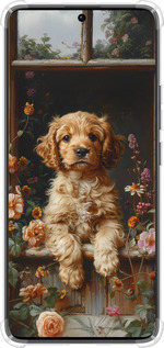 Силикон с усиленными углами чехол Щенок cocker spaniel для Xiaomi Redmi Note 13 Pro Plus 5g - 6136sp-3400 изображение 
