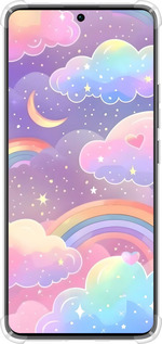 Силикон с усиленными углами чехол Облака и радуга для Xiaomi Redmi Note 13 Pro Plus 5g - 6312sp-3400 изображение 