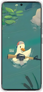 Силикон с усиленными углами чехол Уточка с автоматом для Xiaomi Redmi Note 13 Pro Plus 5g - 6356sp-3400 изображение 