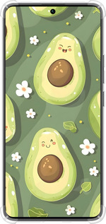 Силикон с усиленными углами чехол Авокадо для Xiaomi Redmi Note 13 Pro Plus 5g - 6380sp-3400 изображение 