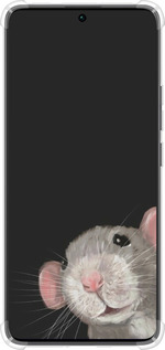 Силикон с усиленными углами чехол The Peeking Rat для Xiaomi Redmi Note 13 Pro Plus 5g - 6442sp-3400 изображение 