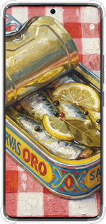 Силикон с усиленными углами чехол Vintage Sardine Tin Phone для Xiaomi Redmi Note 13 Pro Plus 5g - 6772sp-3400 изображение 