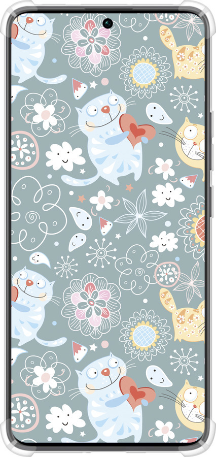 Силіконовий протиударний с посиленими кутами чехол Кошенята v3 для Xiaomi Redmi Note 13 Pro Plus 5g - 1223sp-3400 изображение 