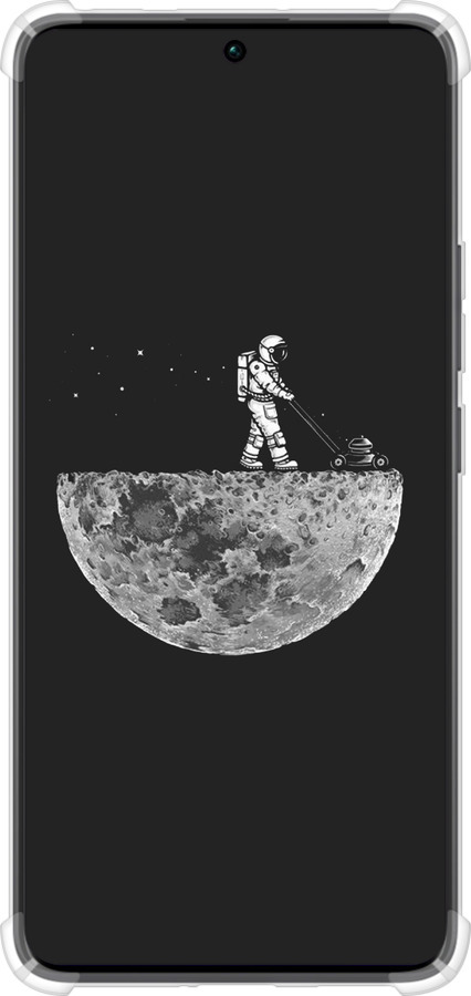 Силикон с усиленными углами чехол Moon in dark для Xiaomi Redmi Note 13 Pro Plus 5g - 4176sp-3400 изображение 