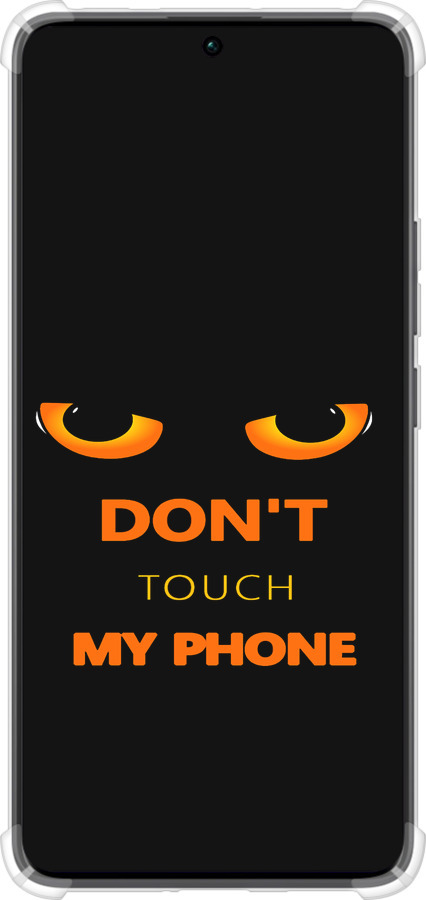 Силикон с усиленными углами чехол Don't touch the phone для Xiaomi Redmi Note 13 Pro Plus 5g - 4261sp-3400 изображение 