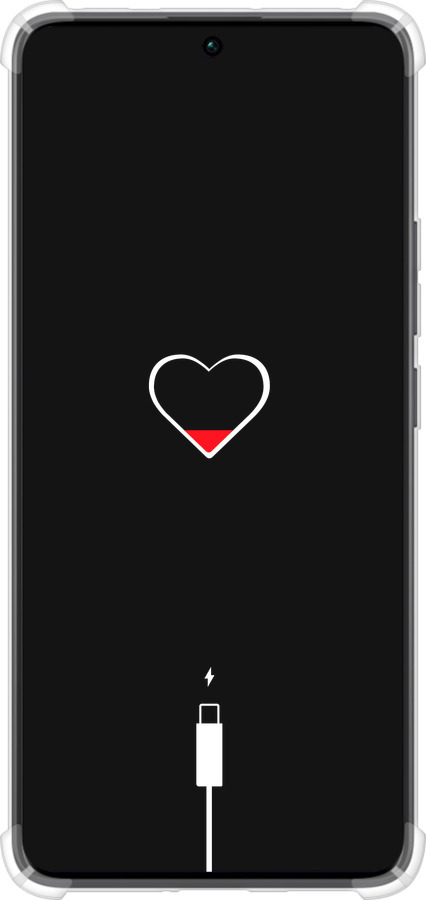 Силикон с усиленными углами чехол Подзарядка сердца для Xiaomi Redmi Note 13 Pro Plus 5g - 4274sp-3400 изображение 