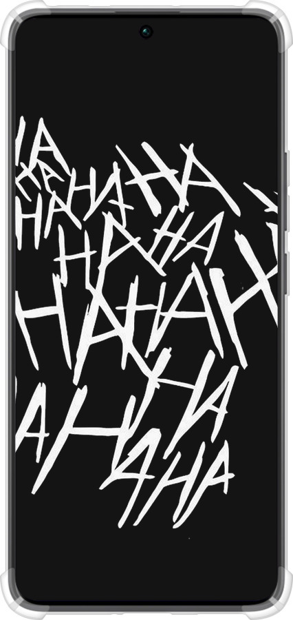Силикон с усиленными углами чехол joker hahaha для Xiaomi Redmi Note 13 Pro Plus 5g - 4509sp-3400 изображение 