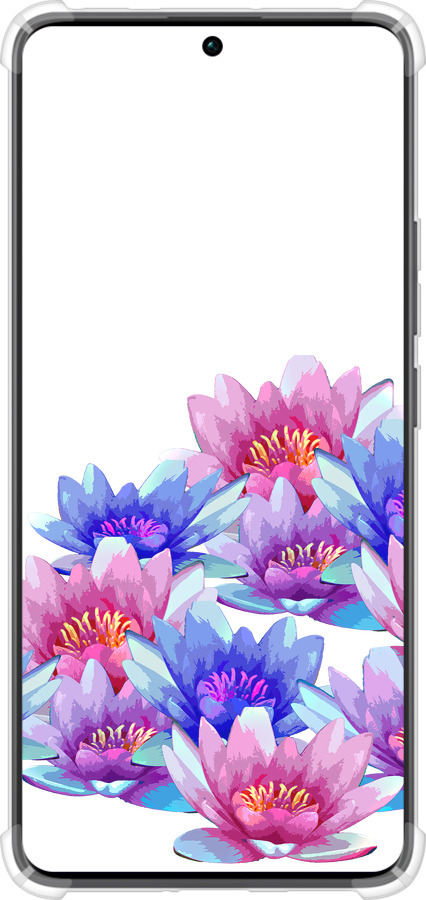 Силикон с усиленными углами чехол Лотос для Xiaomi Redmi Note 13 Pro Plus 5g - 4862sp-3400 изображение 