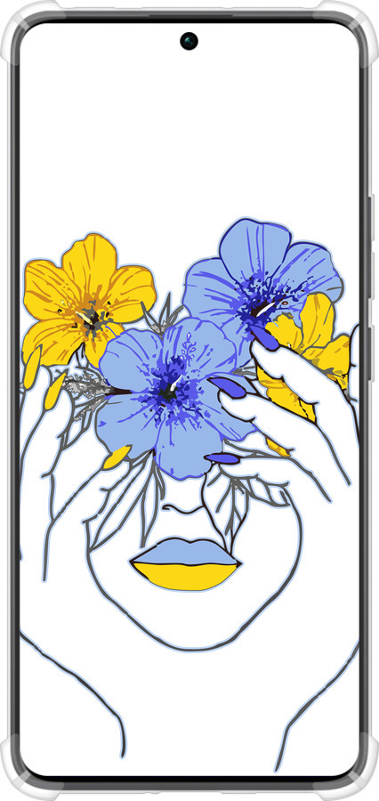 Силикон с усиленными углами чехол Девушка v4 для Xiaomi Redmi Note 13 Pro Plus 5g - 5276sp-3400 изображение 