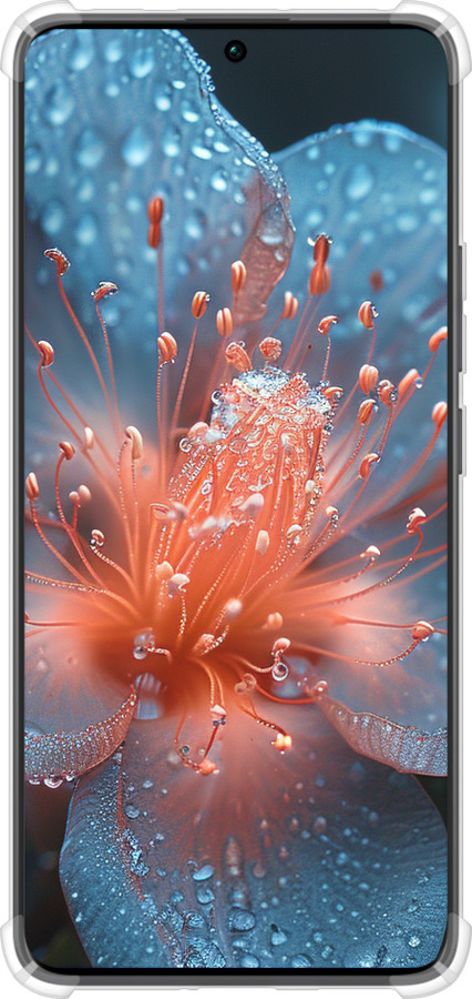Силикон с усиленными углами чехол Роса на цветке для Xiaomi Redmi Note 13 Pro Plus 5g - 6039sp-3400 изображение 