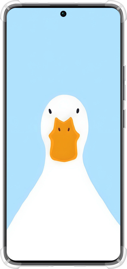 Силикон с усиленными углами чехол Гусь для Xiaomi Redmi Note 13 Pro Plus 5g - 6350sp-3400 изображение 