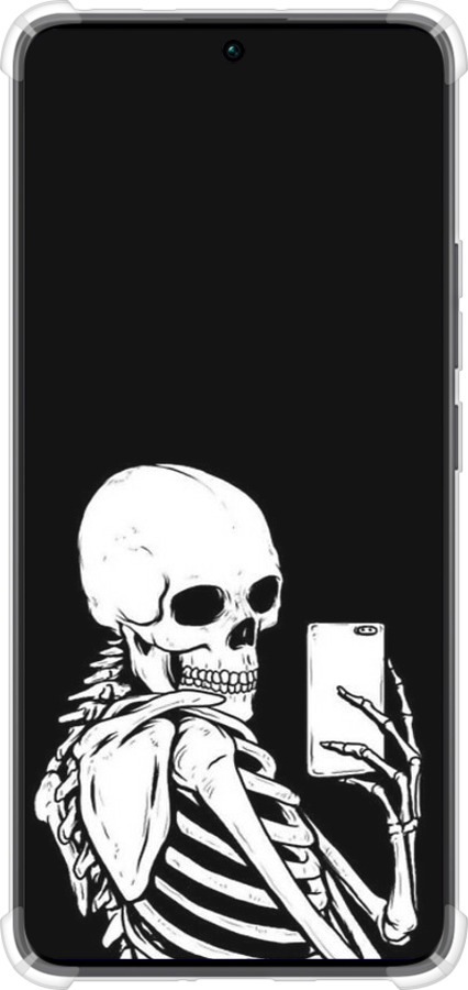 Силикон с усиленными углами чехол Скелет делает Selfie для Xiaomi Redmi Note 13 Pro Plus 5g - 6535sp-3400 изображение 