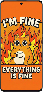 Силиконовый чехол Funny Cat для Xiaomi Redmi Note 13 Pro Plus 5g - 6786u-3400 изображение 