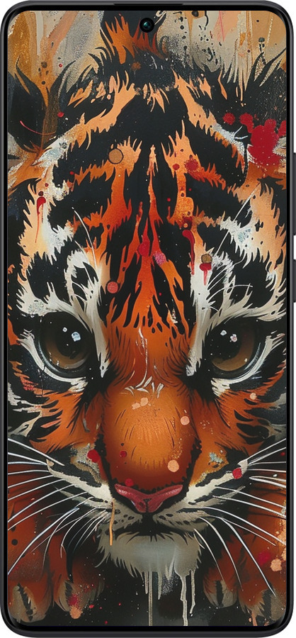 Силиконовый чехол Mini tiger для Xiaomi Redmi Note 13 Pro Plus 5g - 6052u-3400 изображение 