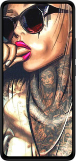 TPU чехол Девушка в тату для Xiaomi Redmi Note 14 4G - 4001b-3903 изображение 