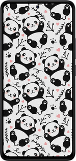 TPU чехол Панди для Xiaomi Redmi Note 14 4G - 4318b-3903 изображение 