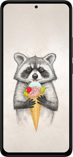 TPU чехол Енотик с мороженым для Xiaomi Redmi Note 14 4G - 4602b-3903 изображение 