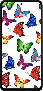 TPU чехол Красочные мотыльки для Xiaomi Redmi Note 14 4G - 4761b-3903 изображение 