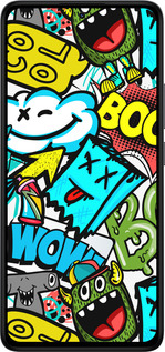 TPU чехол Стикеры v4 для Xiaomi Redmi Note 14 4G - 5508b-3903 изображение 