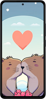 TPU чехол Капибара любовь для Xiaomi Redmi Note 14 4G - 6027b-3903 изображение 