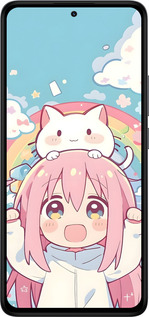 TPU чехол Девочка аниме радуга для Xiaomi Redmi Note 14 4G - 6304b-3903 изображение 