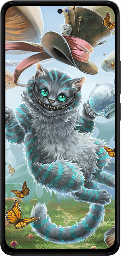 TPU чехол Чеширский кот 2 для Xiaomi Redmi Note 14 4G - 3993b-3903 изображение 