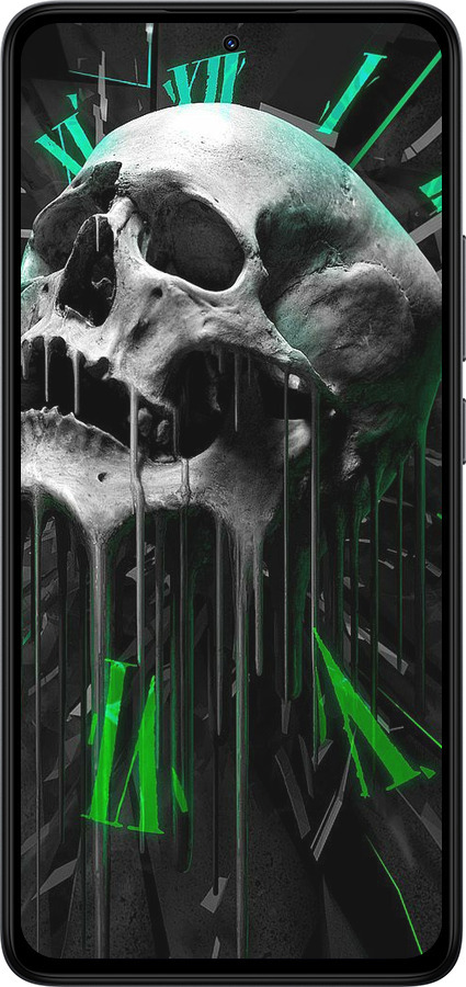 TPU чехол Череп-часы для Xiaomi Redmi Note 14 4G - 4100b-3903 изображение 