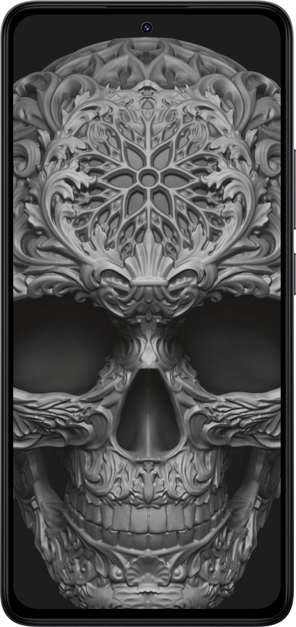 TPU чехол skull-ornament для Xiaomi Redmi Note 14 4G - 4101b-3903 изображение 