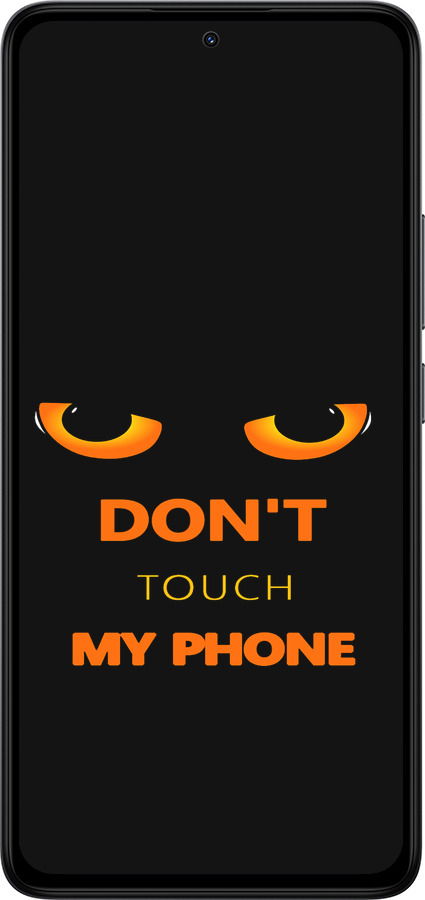 TPU чехол Don't touch the phone для Xiaomi Redmi Note 14 4G - 4261b-3903 изображение 