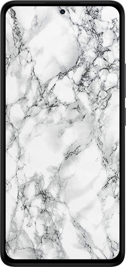 TPU чехол Мрамор белый для Xiaomi Redmi Note 14 4G - 4480b-3903 изображение 