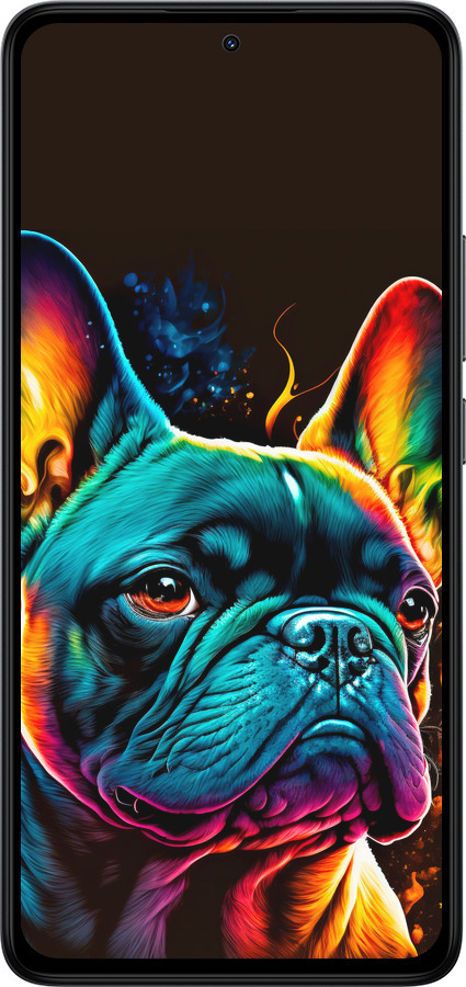 TPU чехол Яскравий бульдог для Xiaomi Redmi Note 14 4G - 5547b-3903 изображение 